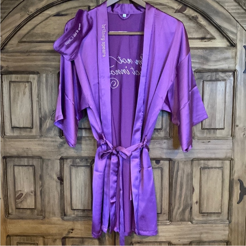 Britney Spears special edition merch Robe with eyemask